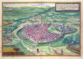 Karte von Novara, aus 