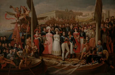 Ankunft von Ferdinand VII. im Hafen von Santa María