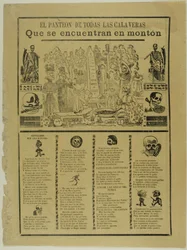 Das Mausoleum aller Calaveras, die in einem Haufen gefunden werden