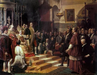 Der Eid der Cortes von Cádiz im Jahr 1810