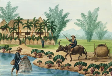 Manila und seine Umgebung: Eine Szene am Pasig-Fluss