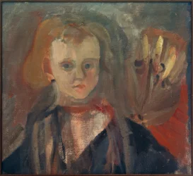 Kinderbildnis mit Blüte