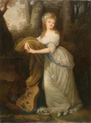 Porträt von Krystyna Magdalena Radziwiłłówna (1776-1796), Tochter von Michał Hieronim Radziwiłł