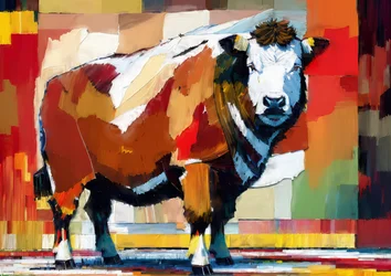Tiere: Hereford-Rind 1