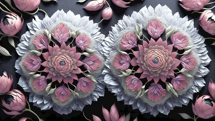 Mandala: Pfingstrosenblüten-Elemente_01