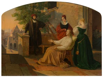 Die letzten Momente von Lucas van Leyden, 1843
