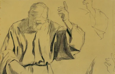 Draperiestudie (Christi Himmelfahrt)