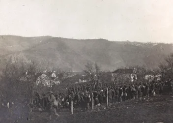 Album "Meine Weltkriegs-Erinnerungen Südwestfront (Kärnten, Italien, Südtirol) 31/03/1915-12/11/1918 - Josef Zohles Wien": Gefangene