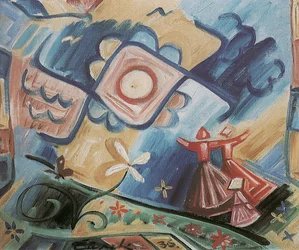 Singende Mädchen Folklore Ornament