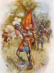 Edward, der Schwarze Prinz, in der Schlacht von Crecy