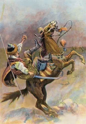 Robinson Crusoe: Das Pferd warf den Tartaren ab und fiel auf ihn