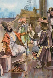 Robinson Crusoe: Wir verkaufen unsere Gewürze an persische Händler