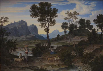 Landschaft von Civitella bei Olevano