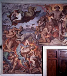 Die Hölle aus Dantes Göttlicher Komödie (Detail)