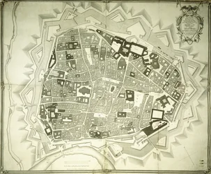 Ein gravierter Plan von Wien, 1770