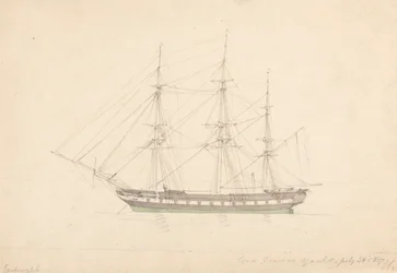 Lord Cravens Yacht, 23. Juli 1817