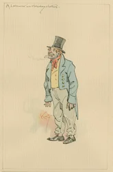 Ein Arbeiter in Festtagskleidung, ca. 1920er