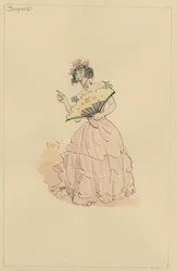 Kleopatra, oder Die ehrenwerte Mrs. Skewton, c.1920er Jahre