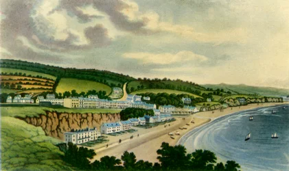 Blick auf Dawlish von der Westklippe