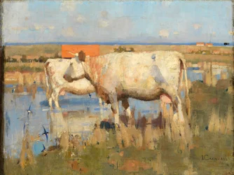 Landschaft mit Vieh, ca. 1883-85