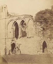 Easby Abbey. Das Refektorium, 1850er Jahre
