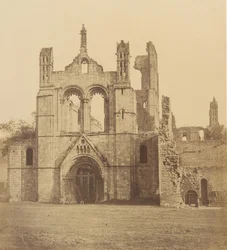 Kirkstall Abbey. Von Westen, 1850er Jahre