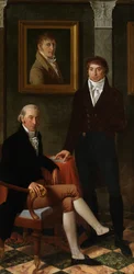 Freundschaftsporträt der Künstler François Wynckelman, François van der Donckt und Joseph Odevaere