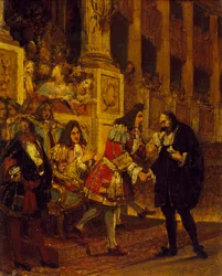 Pierre Corneille wird von Grand Condé empfangen