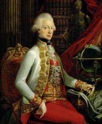 Großherzog Ferdinand III. (1769-1824), Sohn von Leopold II., in seiner Bibliothek sitzend, Kniestück