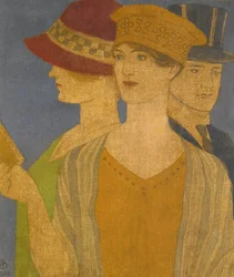 Kunst- und Handwerksbewegung: Besucher einer Ausstellung