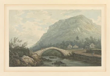 Ansicht der Brücke und des Dorfes von Rydal