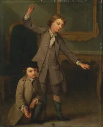 Porträt von zwei Jungen, wahrscheinlich Joseph und John Joseph Nollekens