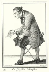 Der Schreiber Boniface (Stich)