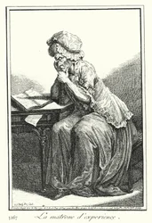 Die erfahrene Matrone (Stich)