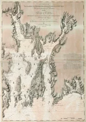 Karte der Ipswich Bay und Cape Ann, Atlantikküste Nordamerikas