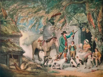 Abend oder die Rückkehr des Jägers, 1795, 1919