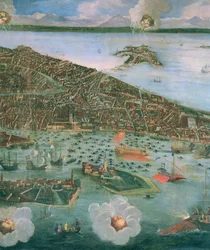 Vogelperspektive von Venedig (Detail)