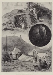 Gold in Wales, die British Gold-Fields Mine, in der Nähe von Dolgelly