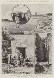 Der Zyklon in Sizilien, Ansichten von Syrakus und der Umgebung