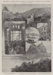 Der Tod von Königin Victoria, Empfang der Nachricht in Glasgow und am Clyde