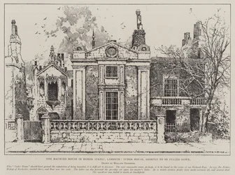 Das Spukhaus in der Homer Street, Lambeth, Tudor-Haus, das bald abgerissen wird