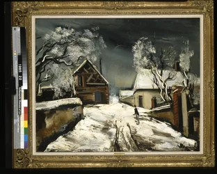Häuser im Schnee