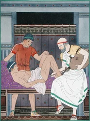 Der Einlauf, Illustration aus 