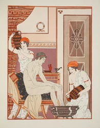 Fußwaschung, Illustration aus 