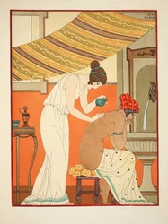 Muss die Wunden mit Öl salben, Illustration aus 