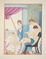 Verwundeter Soldat, Illustration aus 