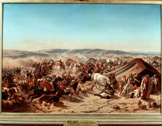 Eroberung Algeriens (1830-1847): „Eroberung der Smalah von Abd el Kader durch den Herzog von Aumale in Taguin