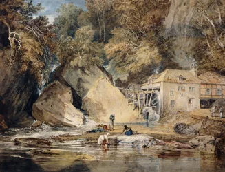 Aberdulais Mühle, Glamorganshire, Wales, 1796-97
