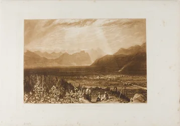 Alpenkette von Grenoble nach Chamberi, Tafel 40 aus Liber Studiorum