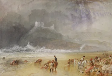 Criccieth Castle, Nordwales, um 1835